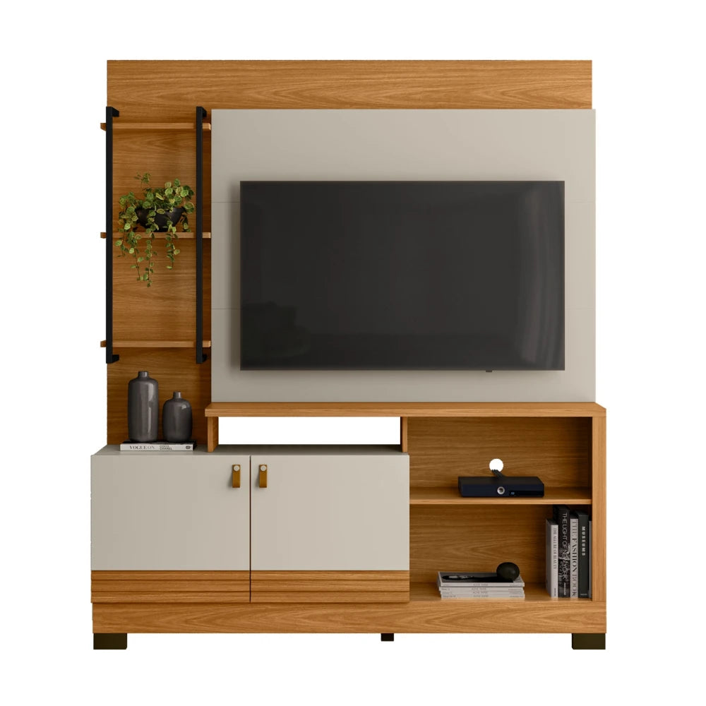 Modular para Tv Alagoas Nature/Blanco - Línea Haus