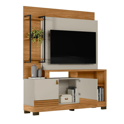 Modular para Tv Alagoas Nature/Blanco - Línea Haus