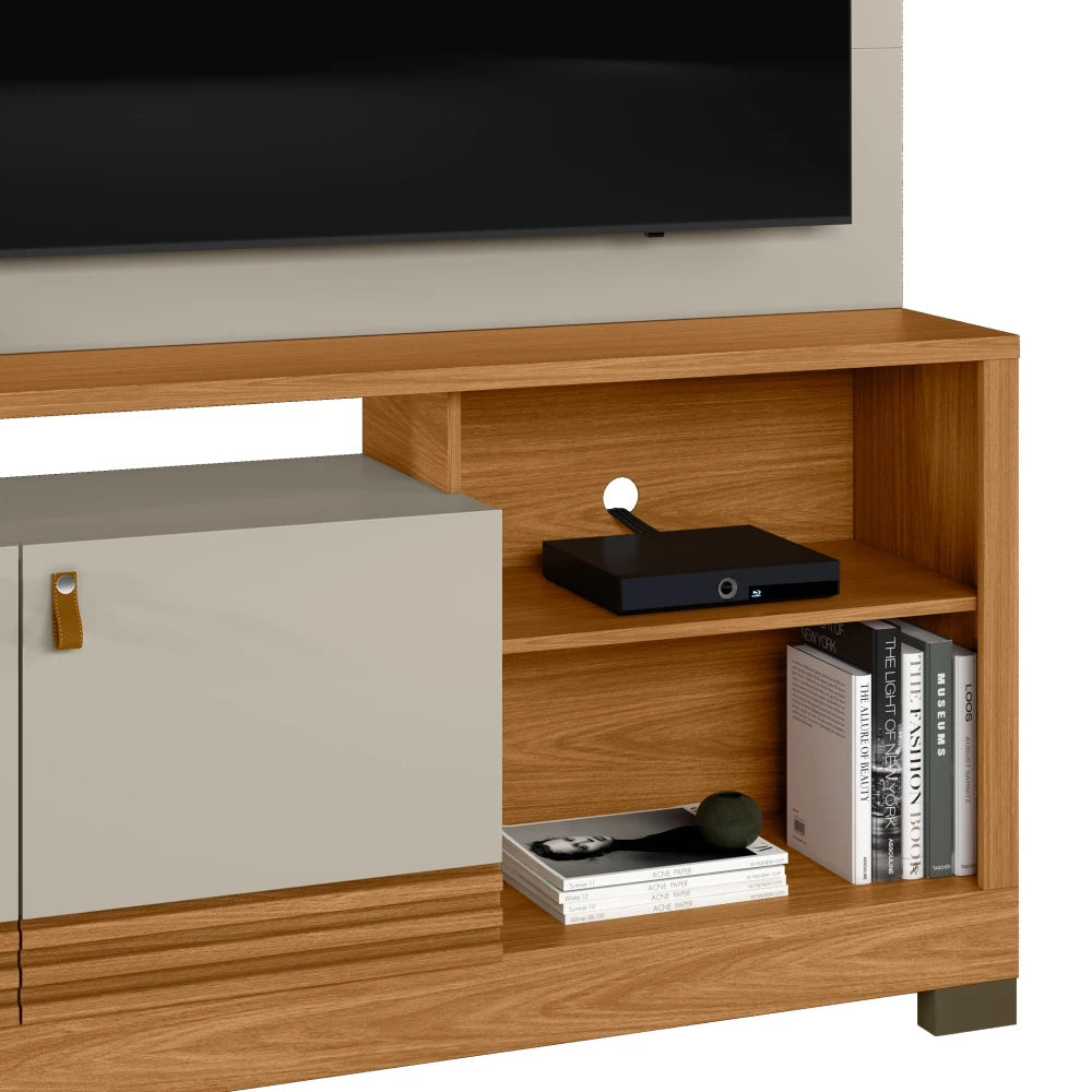 Modular para Tv Alagoas Nature/Blanco - Línea Haus