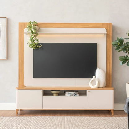 Modular para Tv Munique Nature/Blanco - Línea Haus