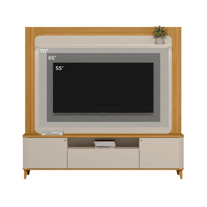 Modular para Tv Munique Nature/Blanco - Línea Haus