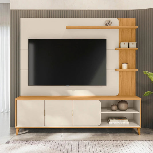 Modular para Tv Napoli Tauari/Blanco - Línea Haus
