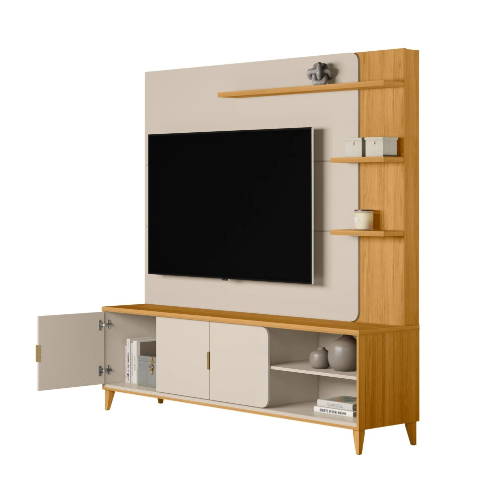 Modular para Tv Napoli Tauari/Blanco - Línea Haus
