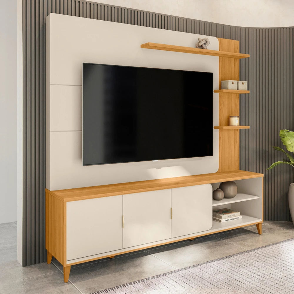 Modular para Tv Napoli Tauari/Blanco - Línea Haus