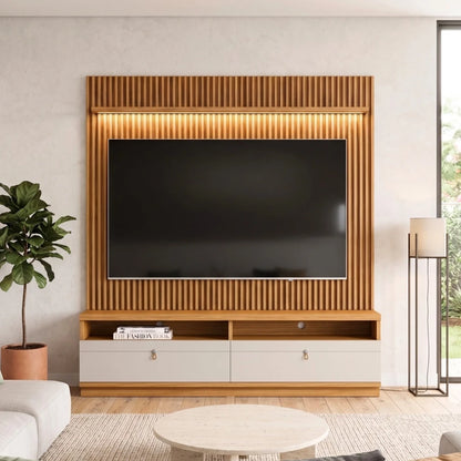 Modular para Tv Ouro Rack + Panel 1.8 - Línea Haus