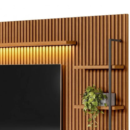 Modular para Tv Ouro Rack + Panel 2 Laterales - Línea Haus