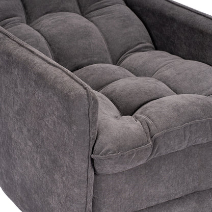 Poltrona reclinable Con Puff - Luxor - Gris