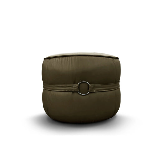 Puff 100% Cuero - Mia - Verde