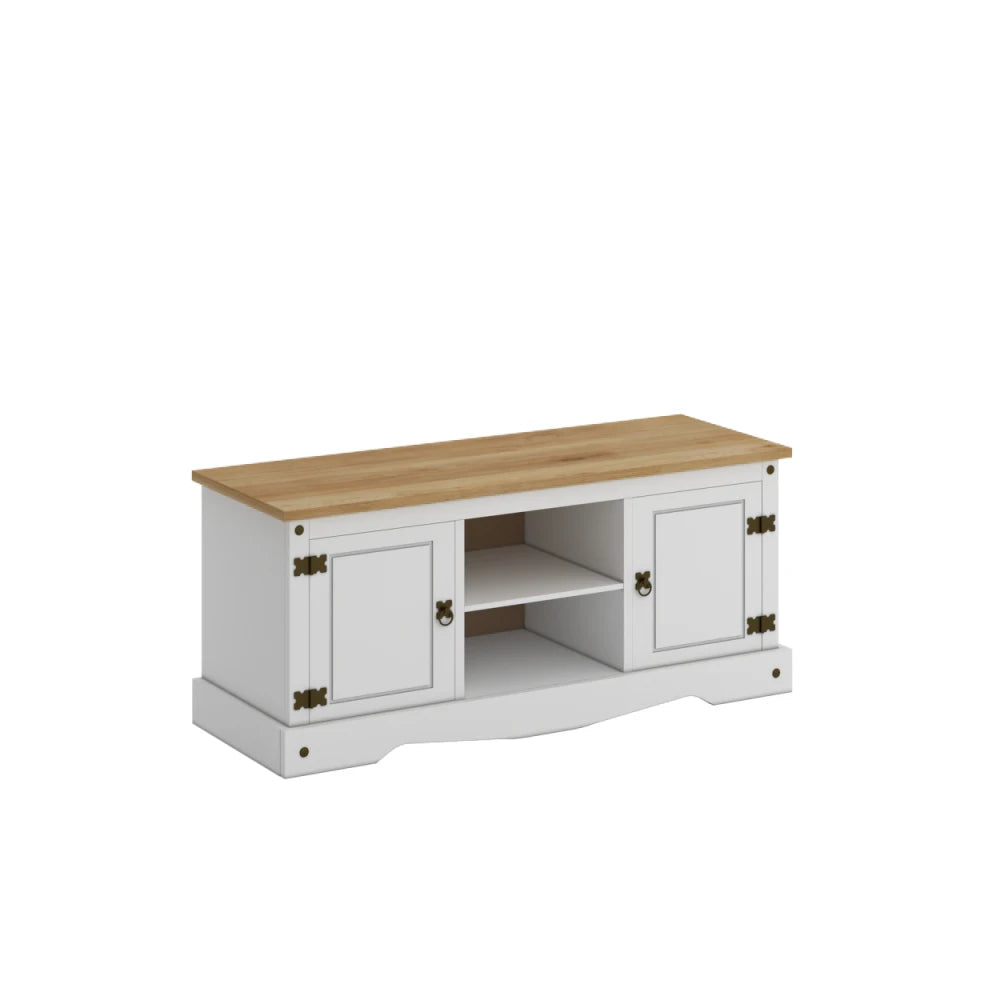 Rack 2 puertas 1 Estante - 120cm - Línea Monterrey - Blanco
