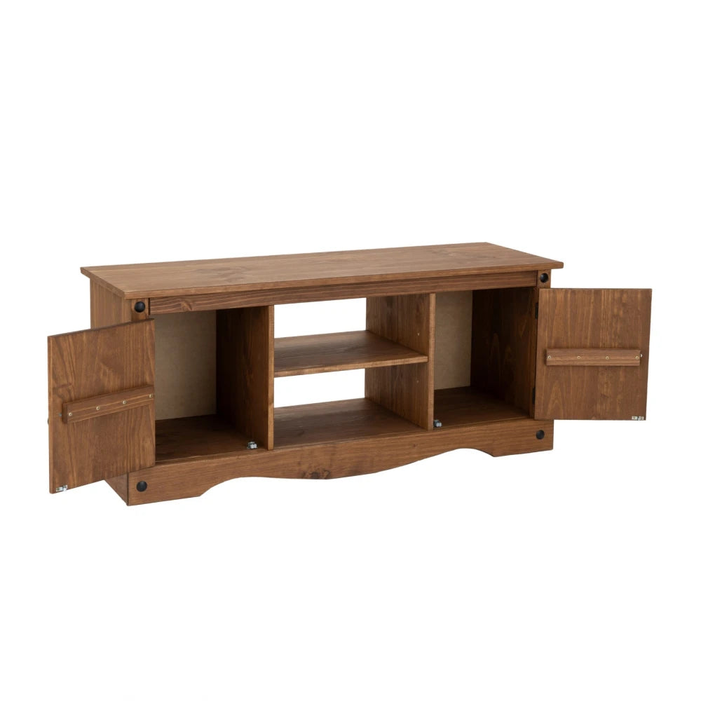Rack 2 puertas 1 Estante - 120cm - Línea Monterrey - Nogal