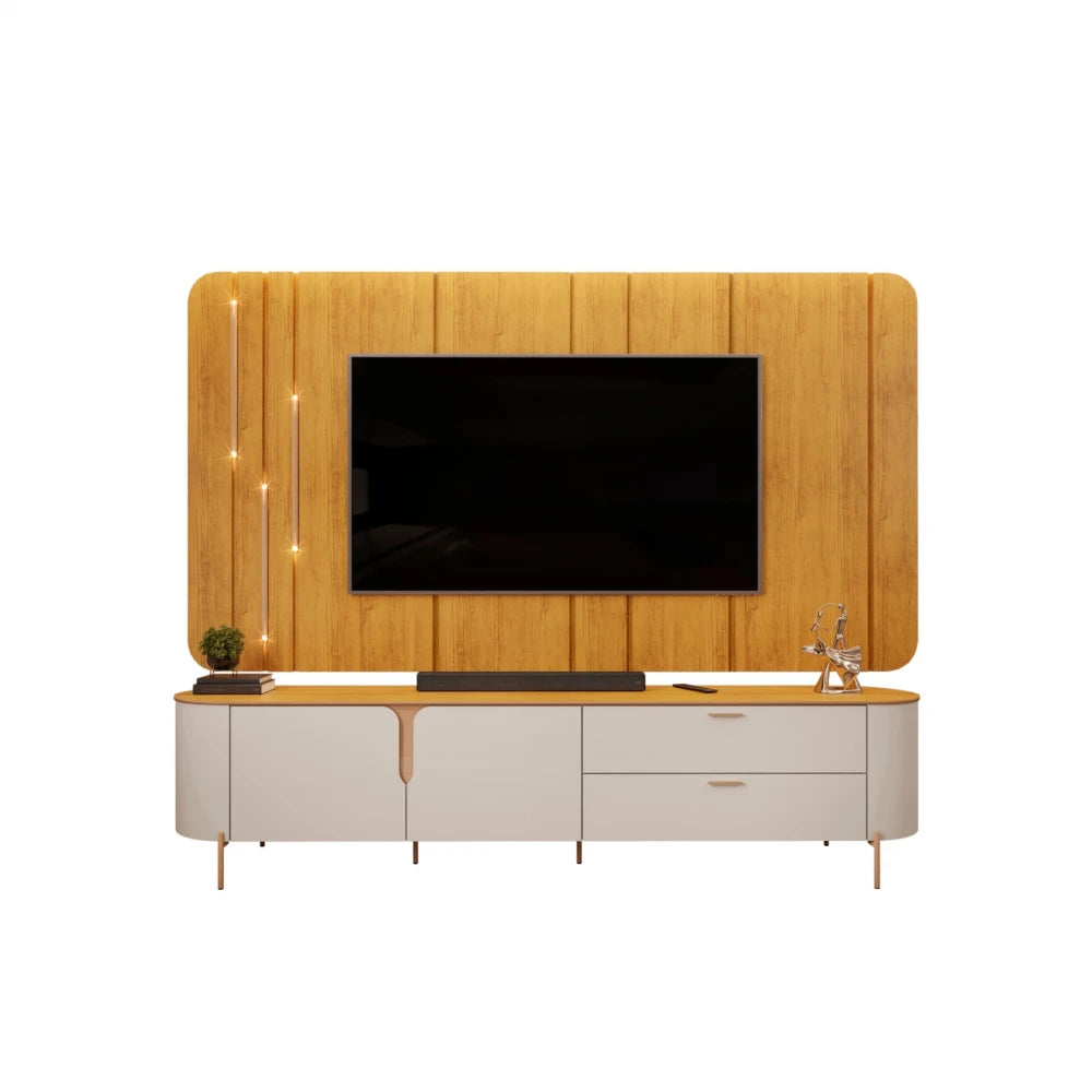 Rack con Panel Celine - Marron