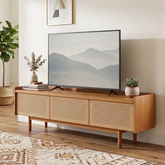 Rack de TV Dune Rattan 1.8 - Línea Nevada - Marrón