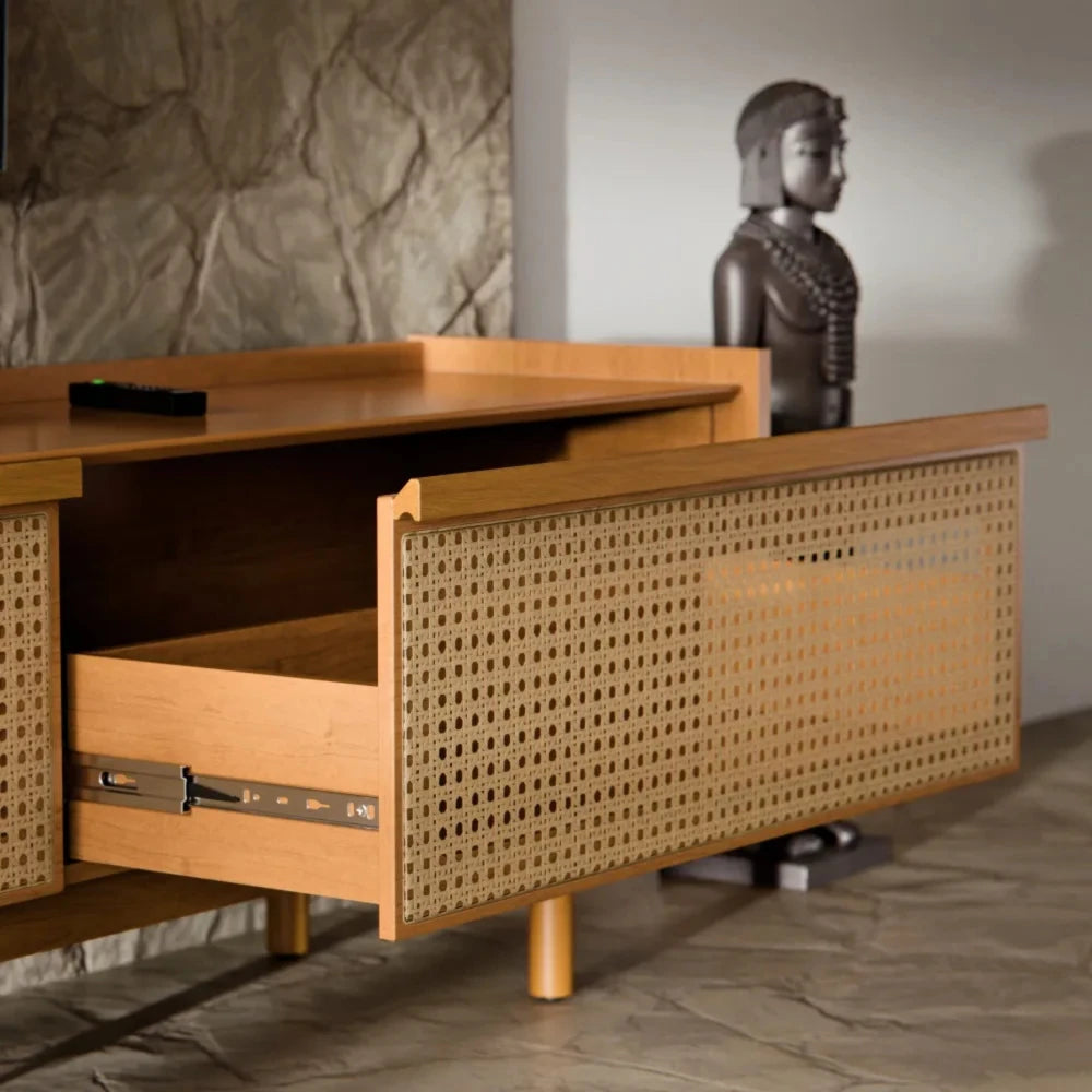 Rack de TV Dune Rattan 1.8 - Línea Nevada - Marrón