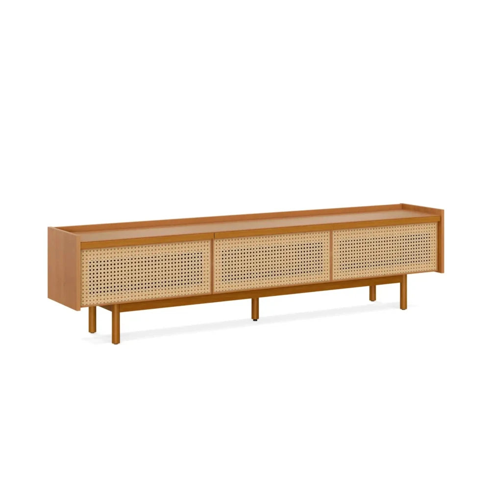 Rack de TV Dune Rattan 2.2 - Línea Nevada - Marrón
