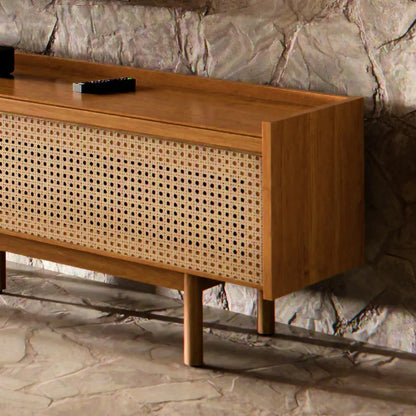 Rack de TV Dune Rattan 2.2 - Línea Nevada - Marrón