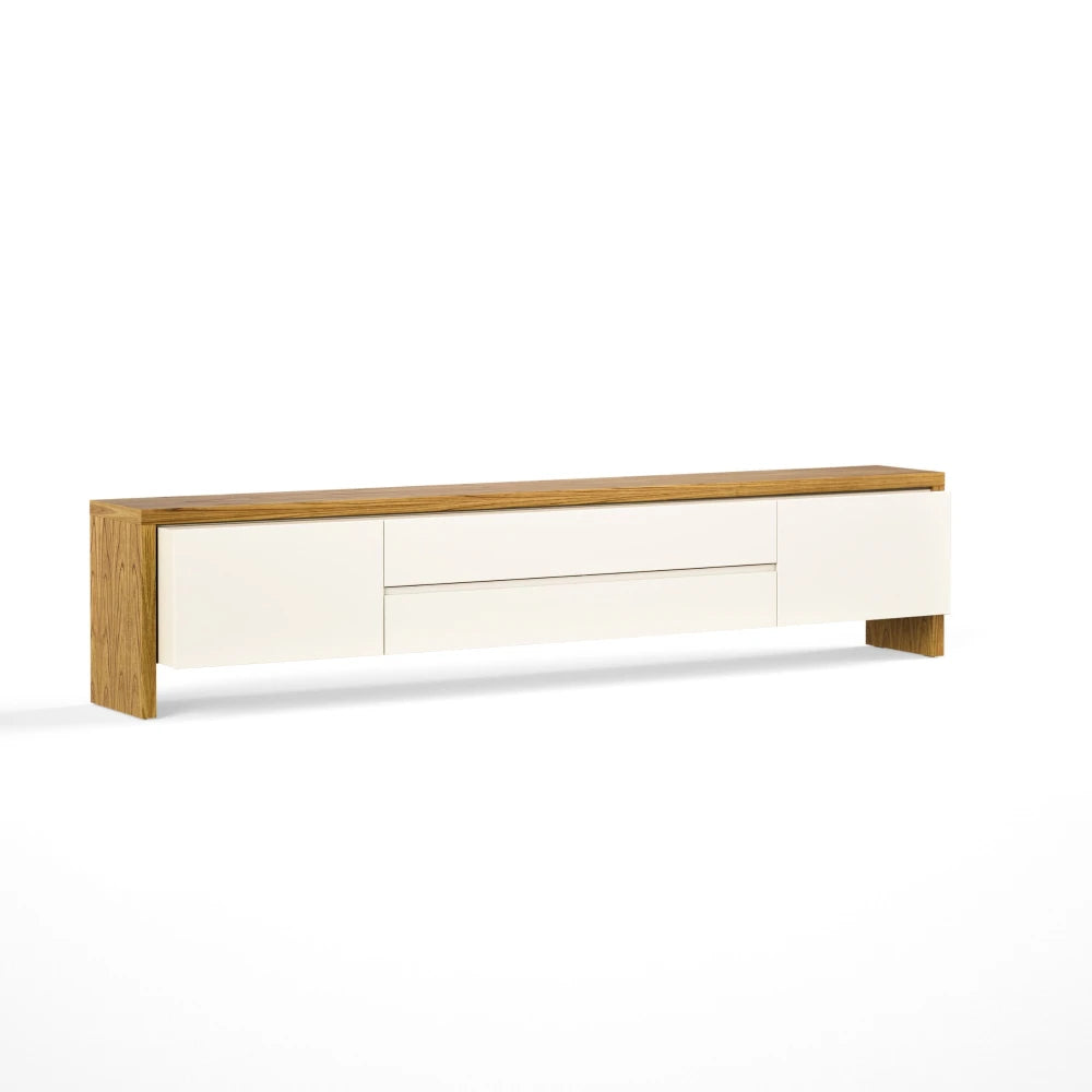 Rack de TV NORD 2.2 - Linea Nevada - Off White / Cinamomo