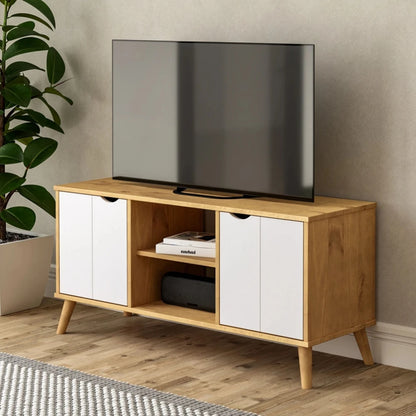 Rack para TV 2 Puertas - Línea Berlin - Blanco