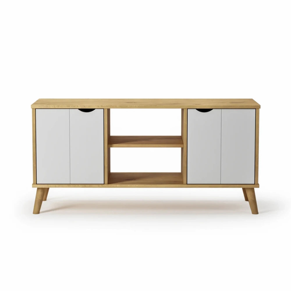 Rack para TV 2 Puertas - Línea Berlin - Blanco