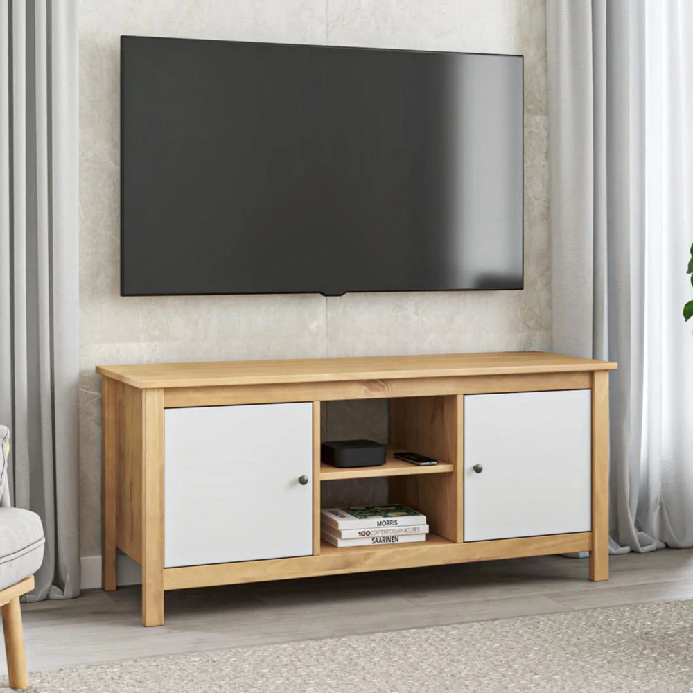 Rack para TV 2 Puertas - Línea Maden - Blanco