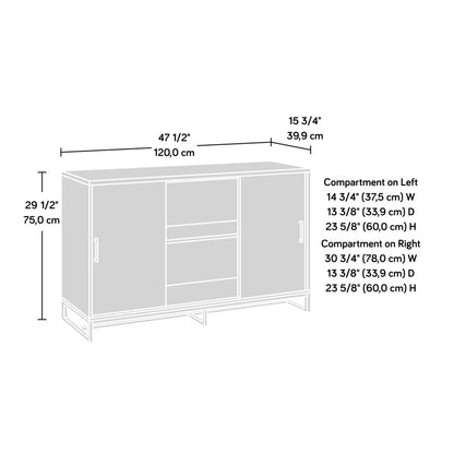 Rack para tv 50" Puertas Corredizas Sauder