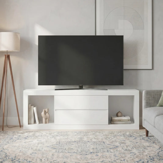 Rack para TV 70" - Casablanca - FIT - Blanco