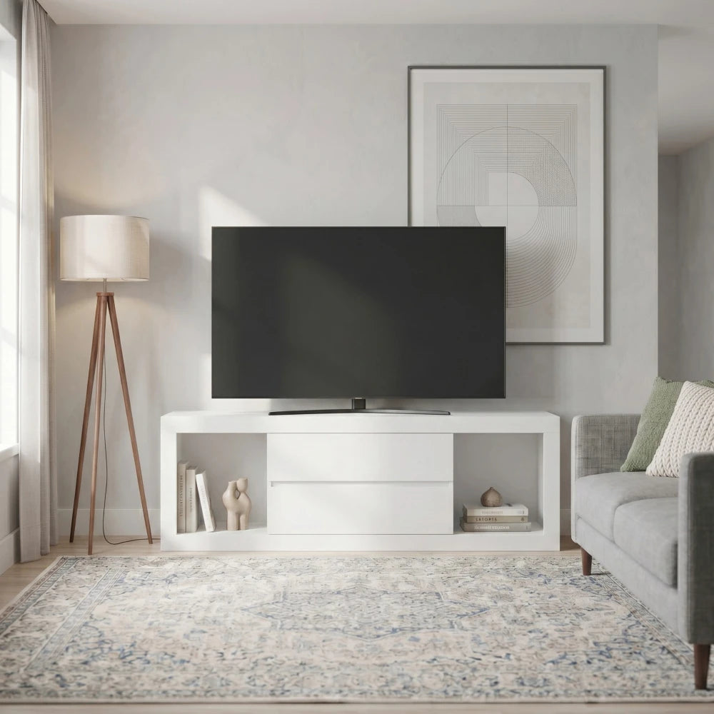 Rack para TV 70" - Casablanca - FIT - Blanco