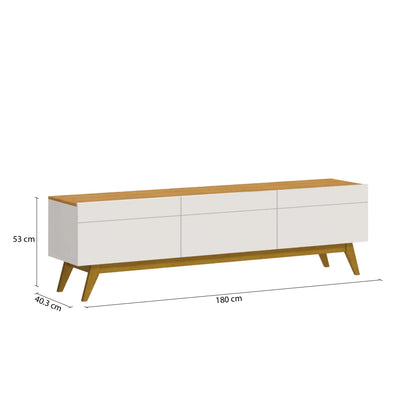 Rack para TV 1.8 - Línea Nevada - Natural/Blanco (copia)