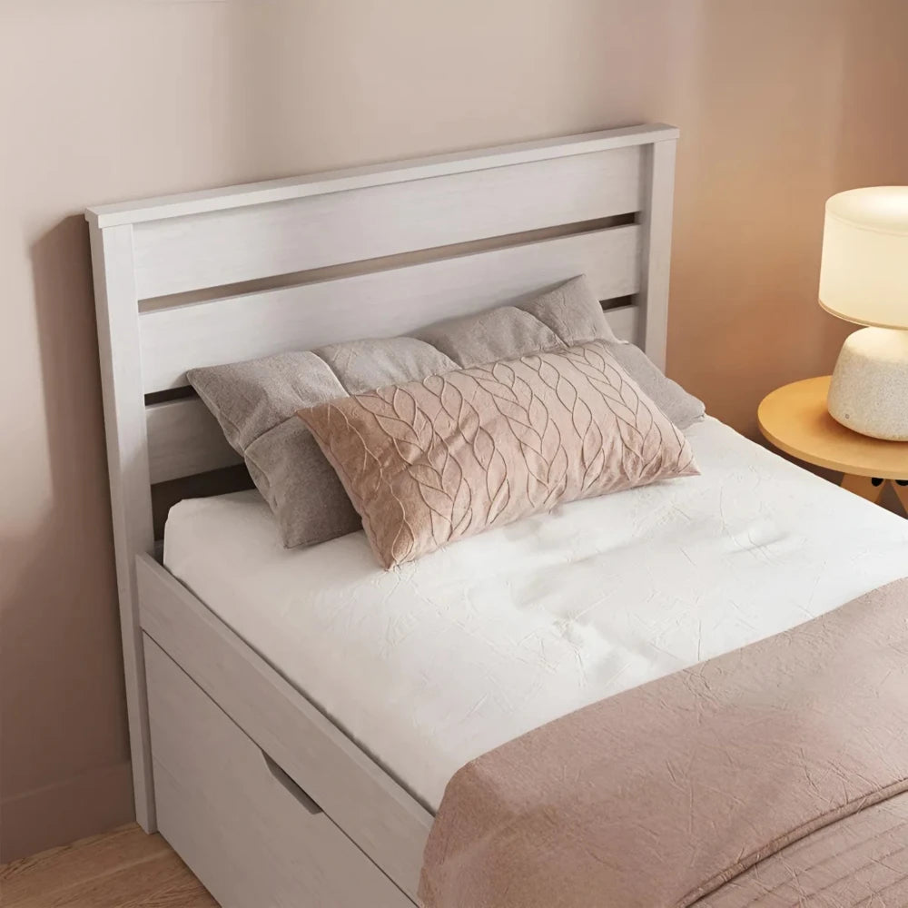 Respaldo 1 Plaza Madera maciza - Funcional - Blanco