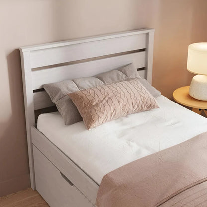 Respaldo 1 Plaza Madera maciza - Funcional - Blanco