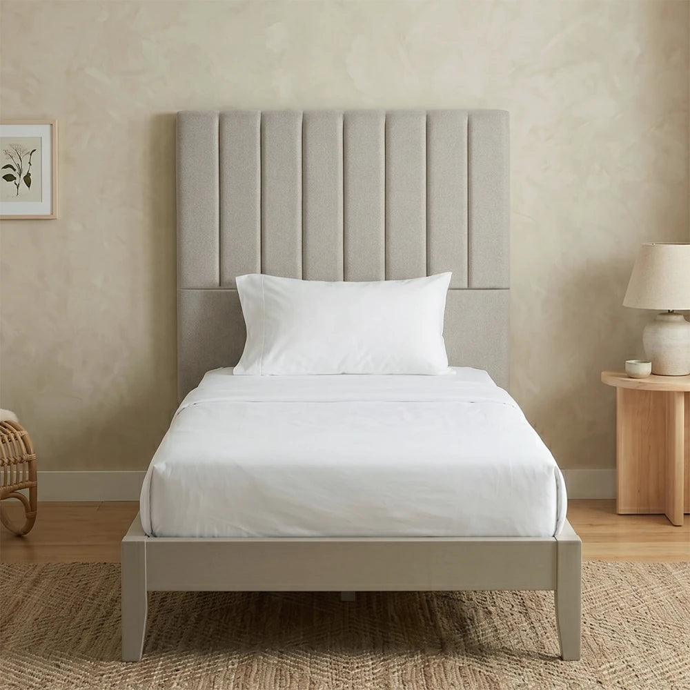 Respaldo 1 Plaza Madera y tela 90 cm - Nanda