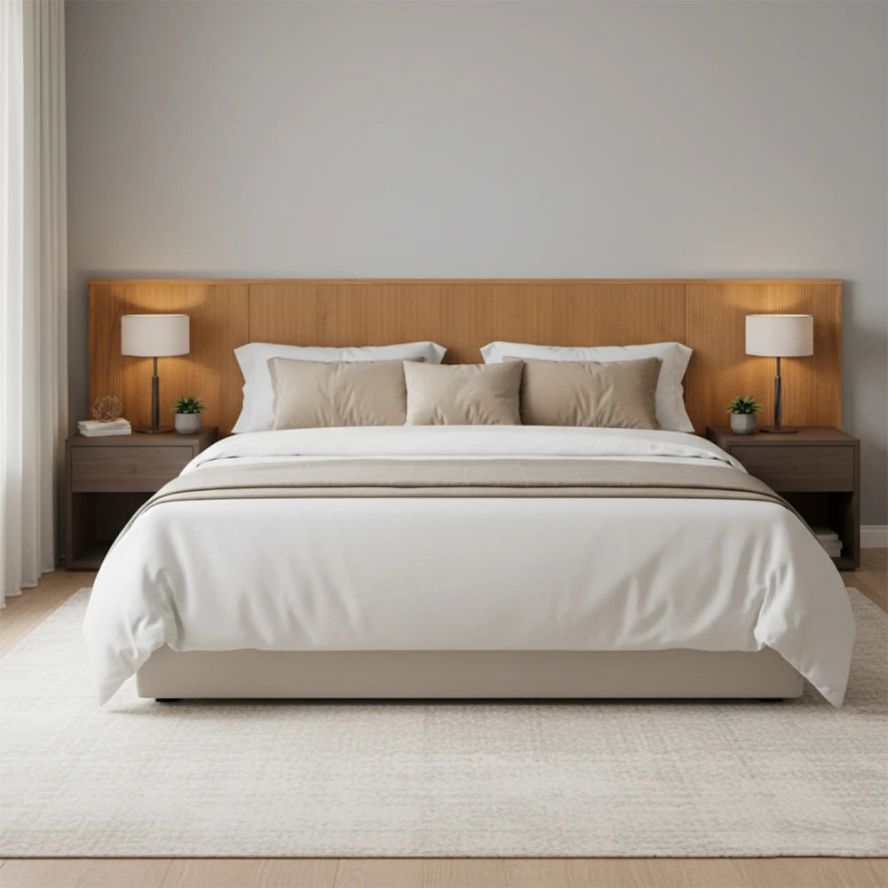 Respaldo 2 plazas continuo - Nordik - Marrón