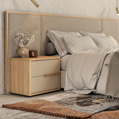 Respaldo 2 plazas Tapizado Full - Nordik - Marrón