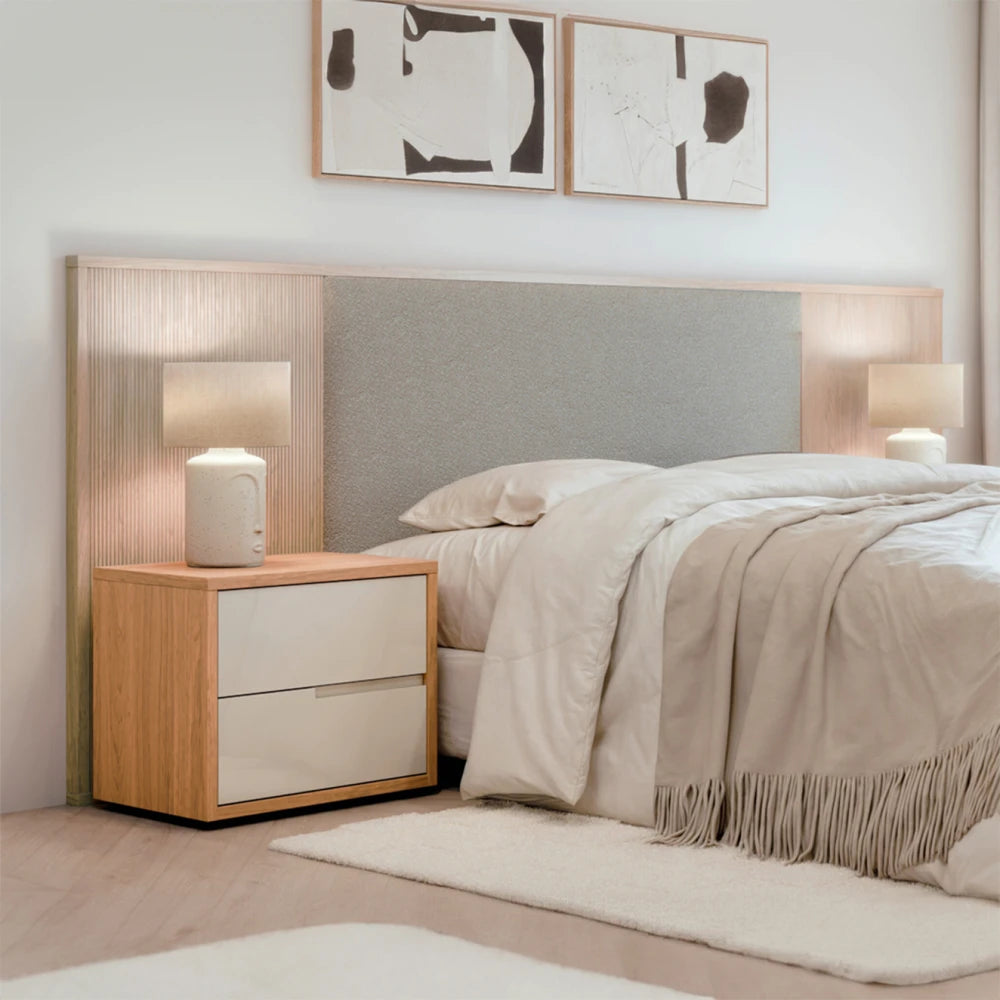 Respaldo 2 plazas Tapizada - Nordik - Text Frizz