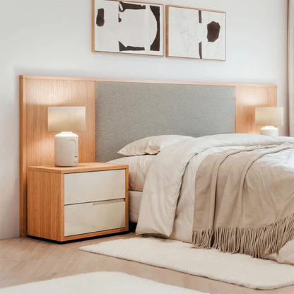 Respaldo 2 plazas Tapizada - Nordik - Marrón