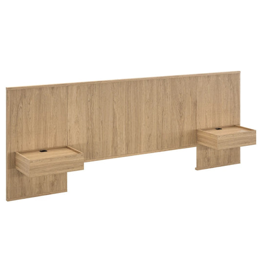 Respaldo King continuo con mesa de luz - Nordik - Fix