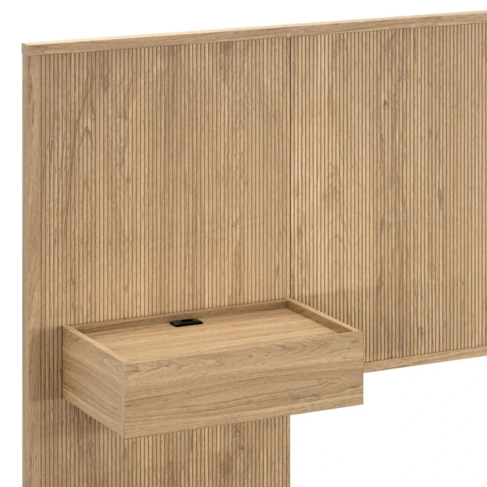 Respaldo King continuo con mesa de luz - Nordik - Fix