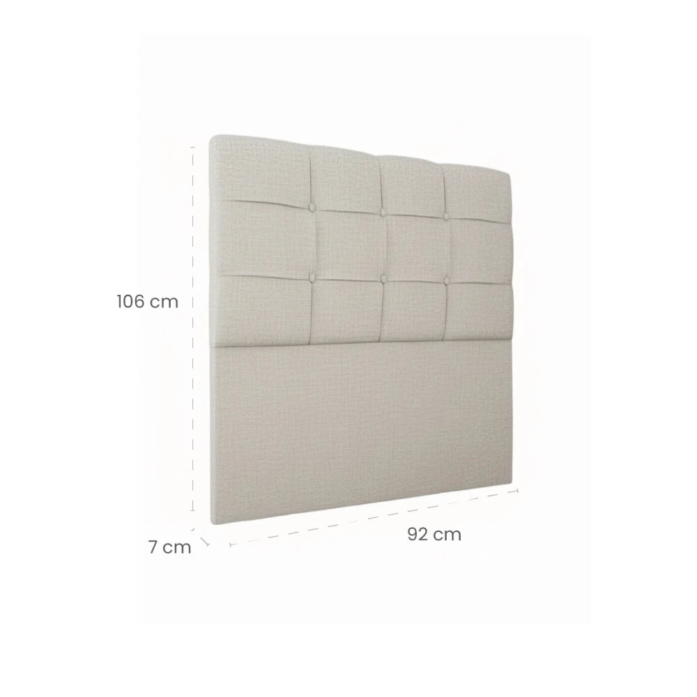 Respaldo Oxford - 1 Plaza 90 cm - Natural
