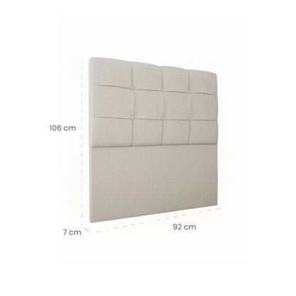 Respaldo Oxford - 1 Plaza 90 cm - Natural