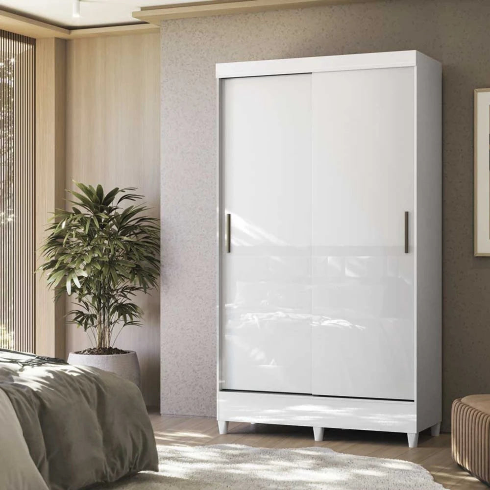 Ropero 2 puertas 2 cajones - Blanco - Linea FIT