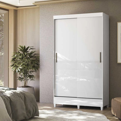 Ropero 2 puertas 2 cajones - Blanco - Linea FIT