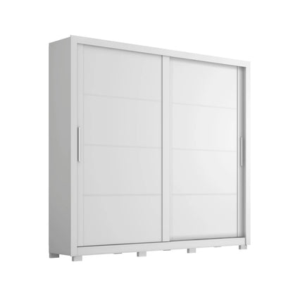 Ropero 2 Puertas 4 Cajones - Línea Glam - Marrón/Blanco