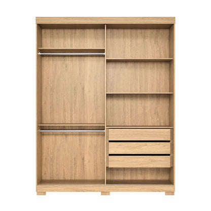 Ropero 2 puertas corredizas con espejo - Nordik