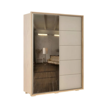 Ropero 2 puertas corredizas Nordik Reflect 1.8 - Beige