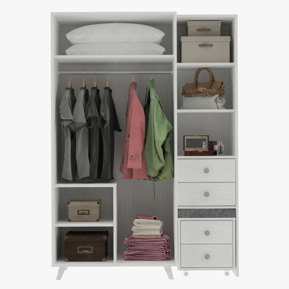 Ropero 3 Puertas Madera Maciza - Línea Versátil