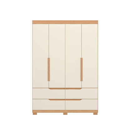 Ropero 4 puertas 4 cajones - Línea FIT - Marrón