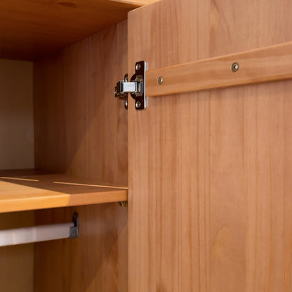 Ropero - 4 Puertas - 4 Cajones - Línea Praga - Roble