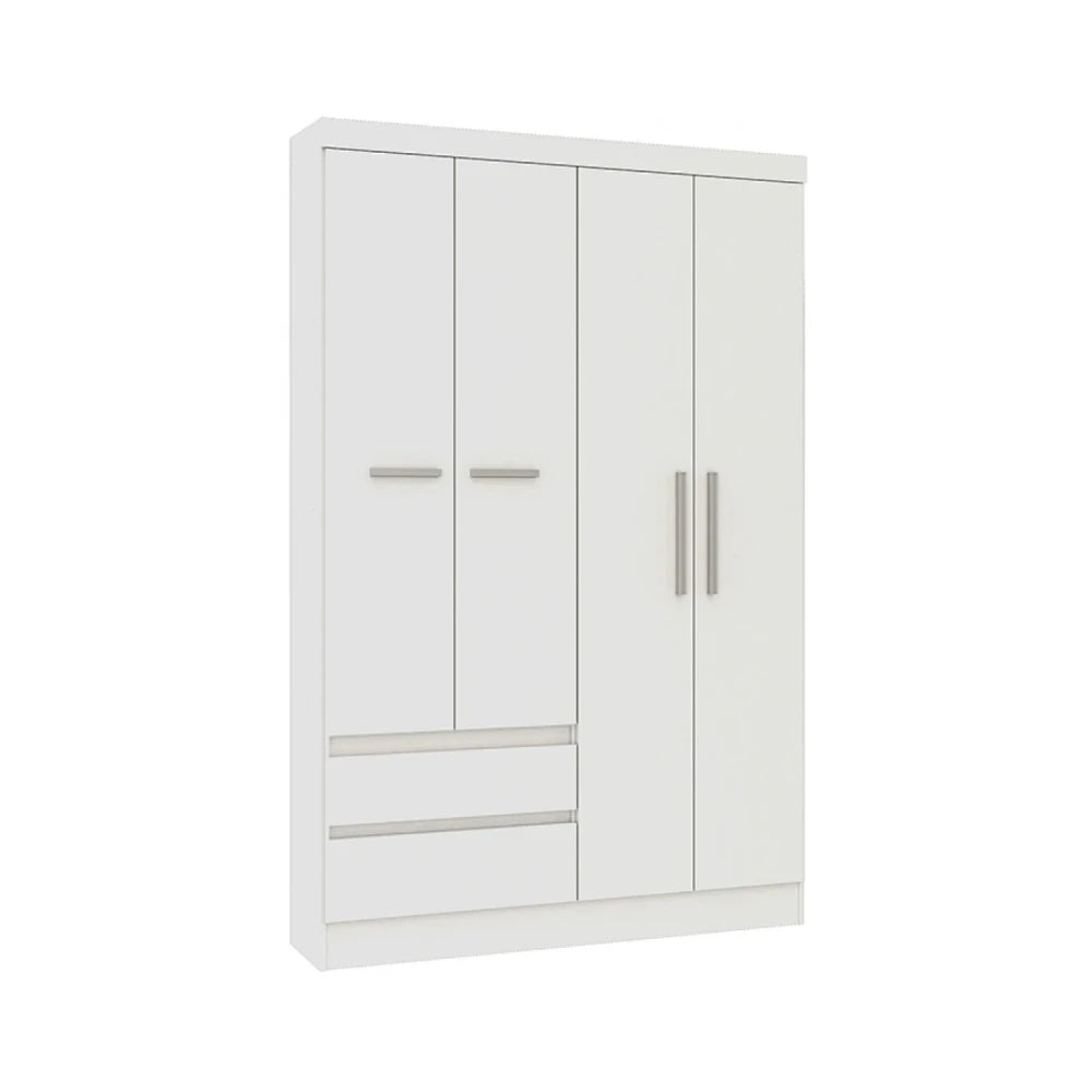 Ropero 4 Puertas en MDP - Línea FIT - Marrón
