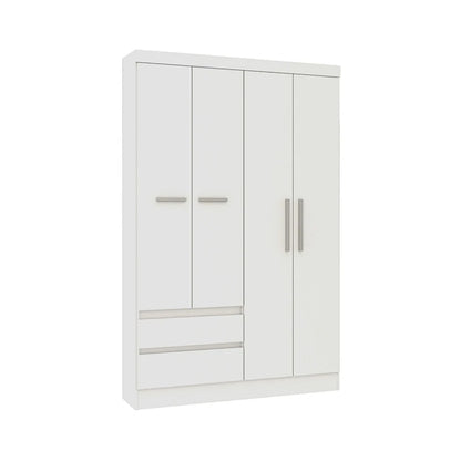 Ropero 4 Puertas en MDP - Línea FIT - Marrón