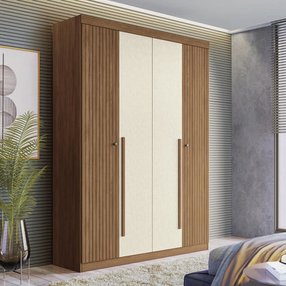 Ropero Box 4 Puertas - Linea Fit - Marron/Arena