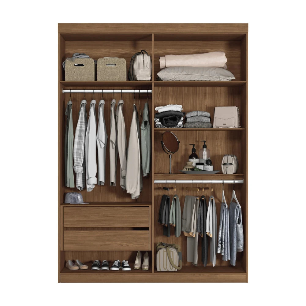 Ropero Box 4 Puertas - Linea Fit - Marrón